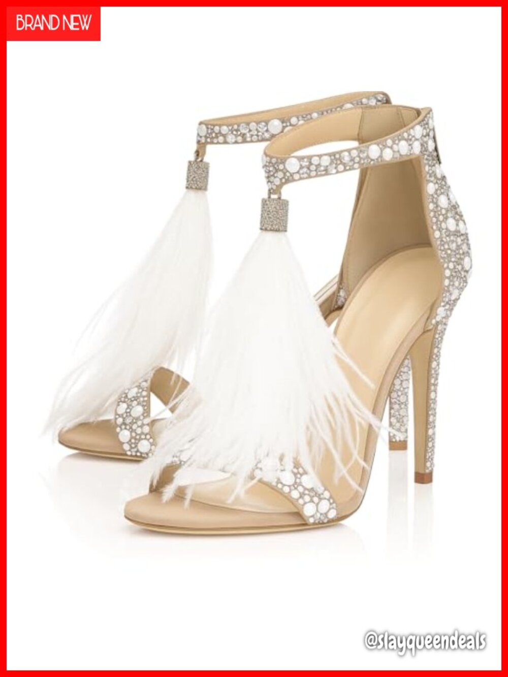 Rhinestone High Heels Wedding Shoes for Bride Pointed Open Toe Stiletto Sandals